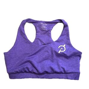 Peloton Peep Racerback Bra Purple Small